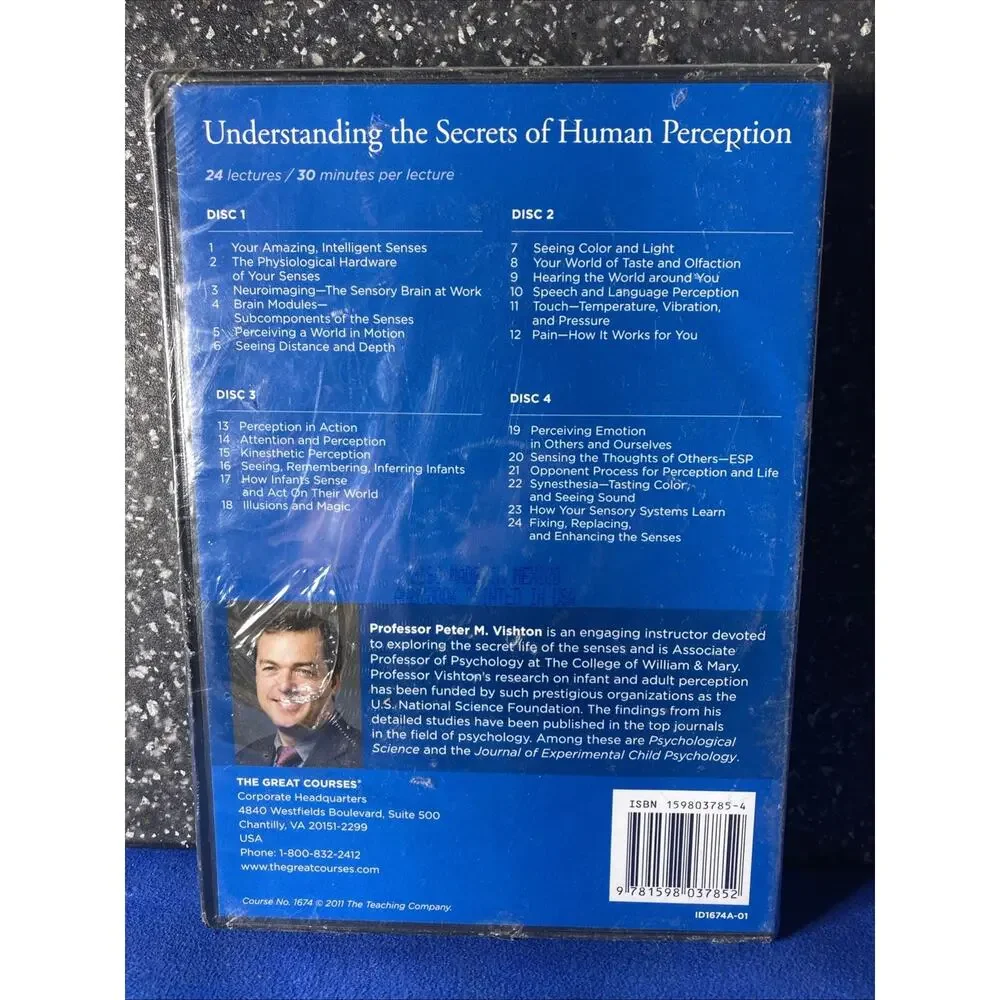 Understanding the Secrets of Human Perception by Peter M. Vishton (2011, DVD)